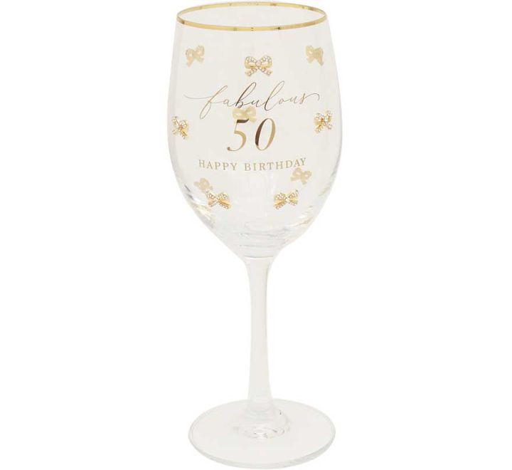 MADELAINE 50TH WINE GLASS