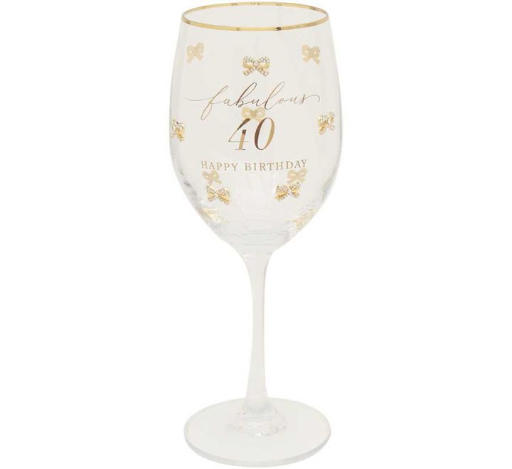 MADELAINE 40TH WINE GLASS