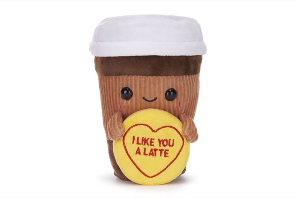 LOVE HEARTS 18CM (7") I LIKE YOU A LATTE