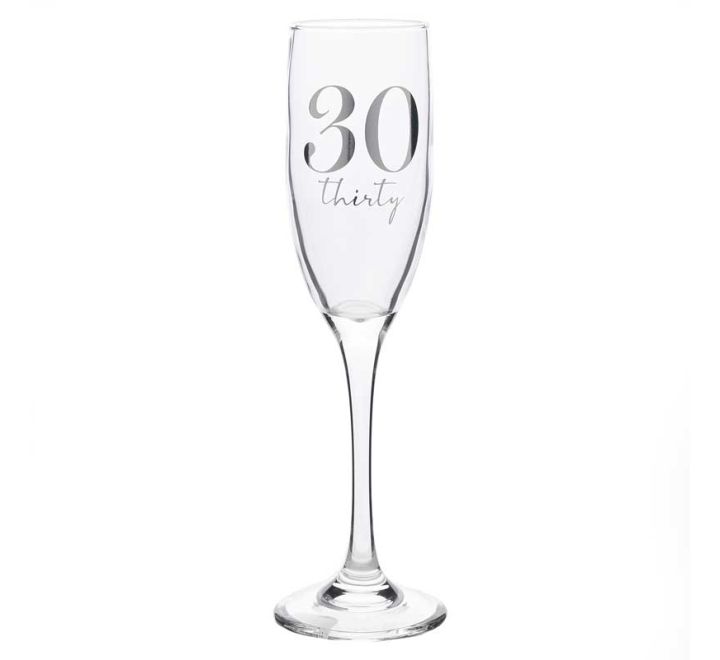 30th BIRTHDAY CHAMPAGNE FLUTE