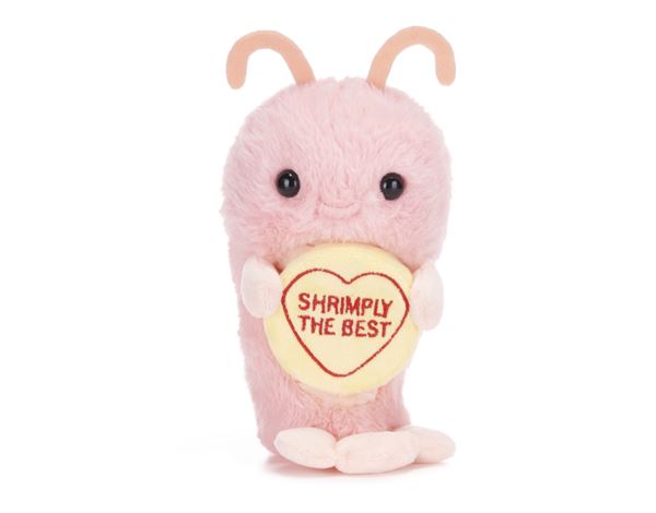 LOVE HEARTS 7"/ 18CM SHRIMP 'Shrimply The Best'