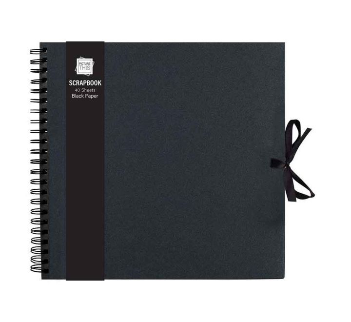 40 Sheet Black Paper Large Scrap Book
