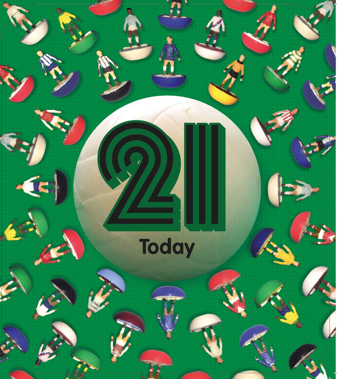 Subbuteo Age 21 Birthday Card