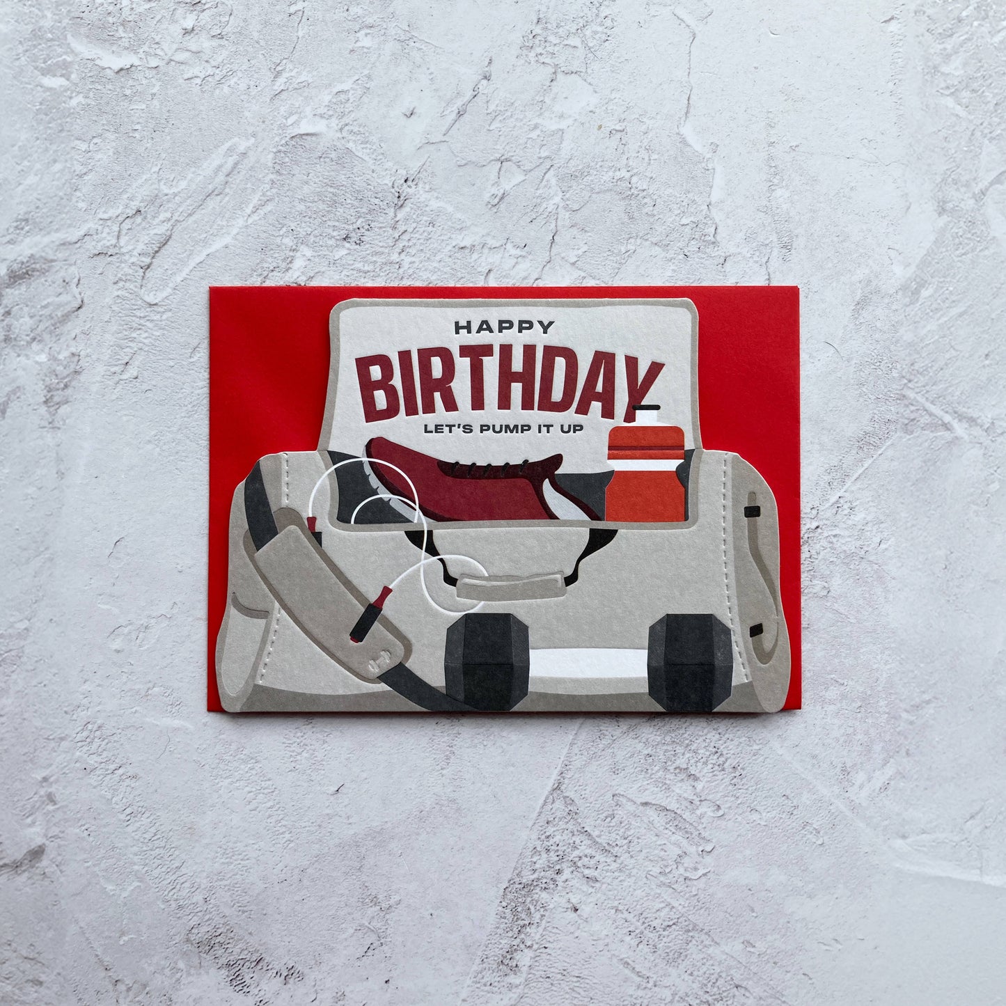 Happy Birthday Gym Bag Card