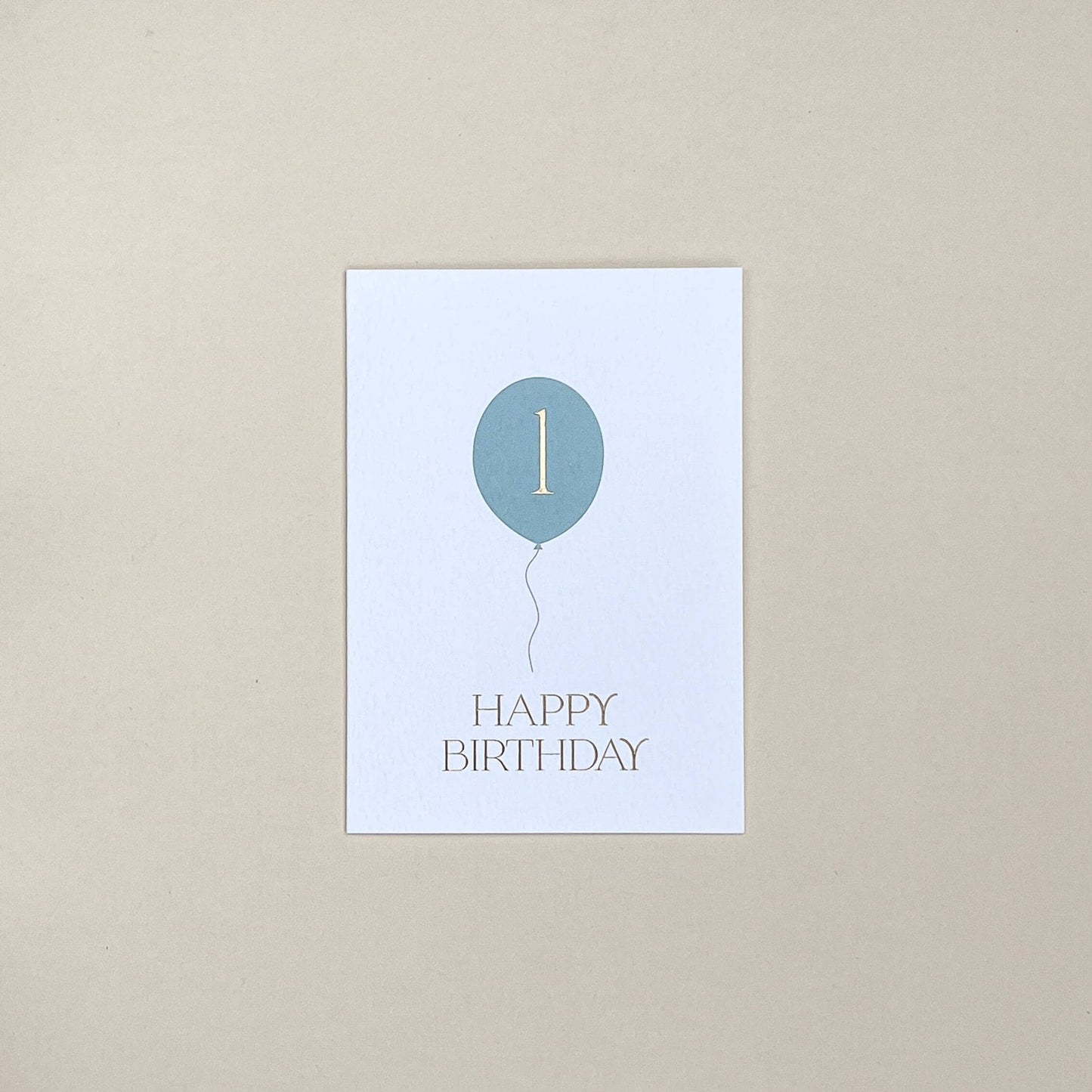 First Birthday Balloon Bunch Card