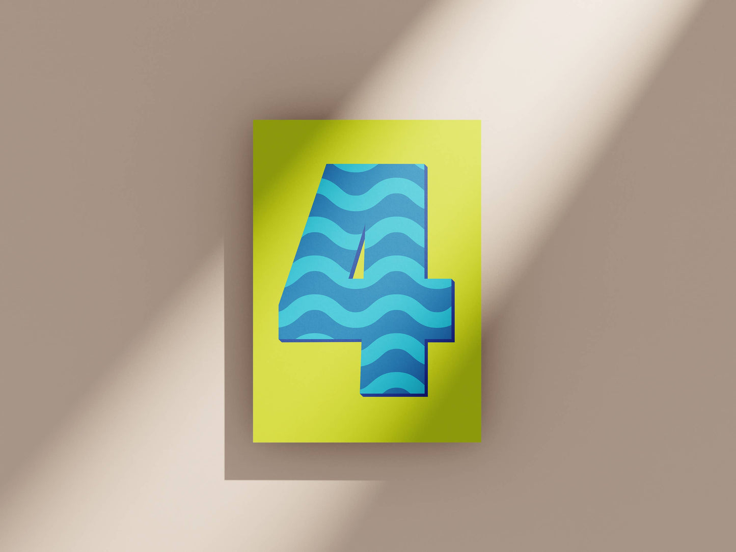 Age 4 Kids Birthday Card