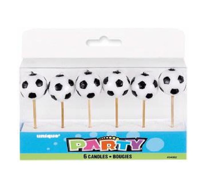 (6) FOOTBALL PICK CANDLES