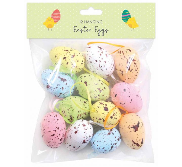 12PK MEDIUM HANGING EGGS