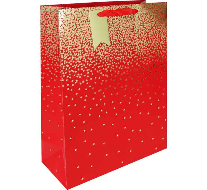 RED OMBRE LARGE GIFT BAG