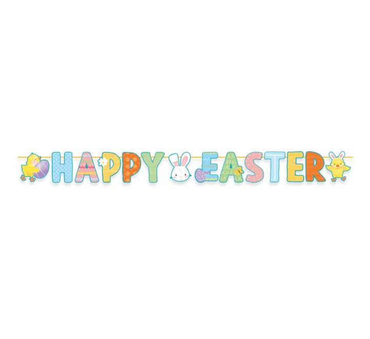 HAPPY EASTER DIE CUT BANNER