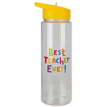 TEACHER FLIP TOP WATER BOTTLE