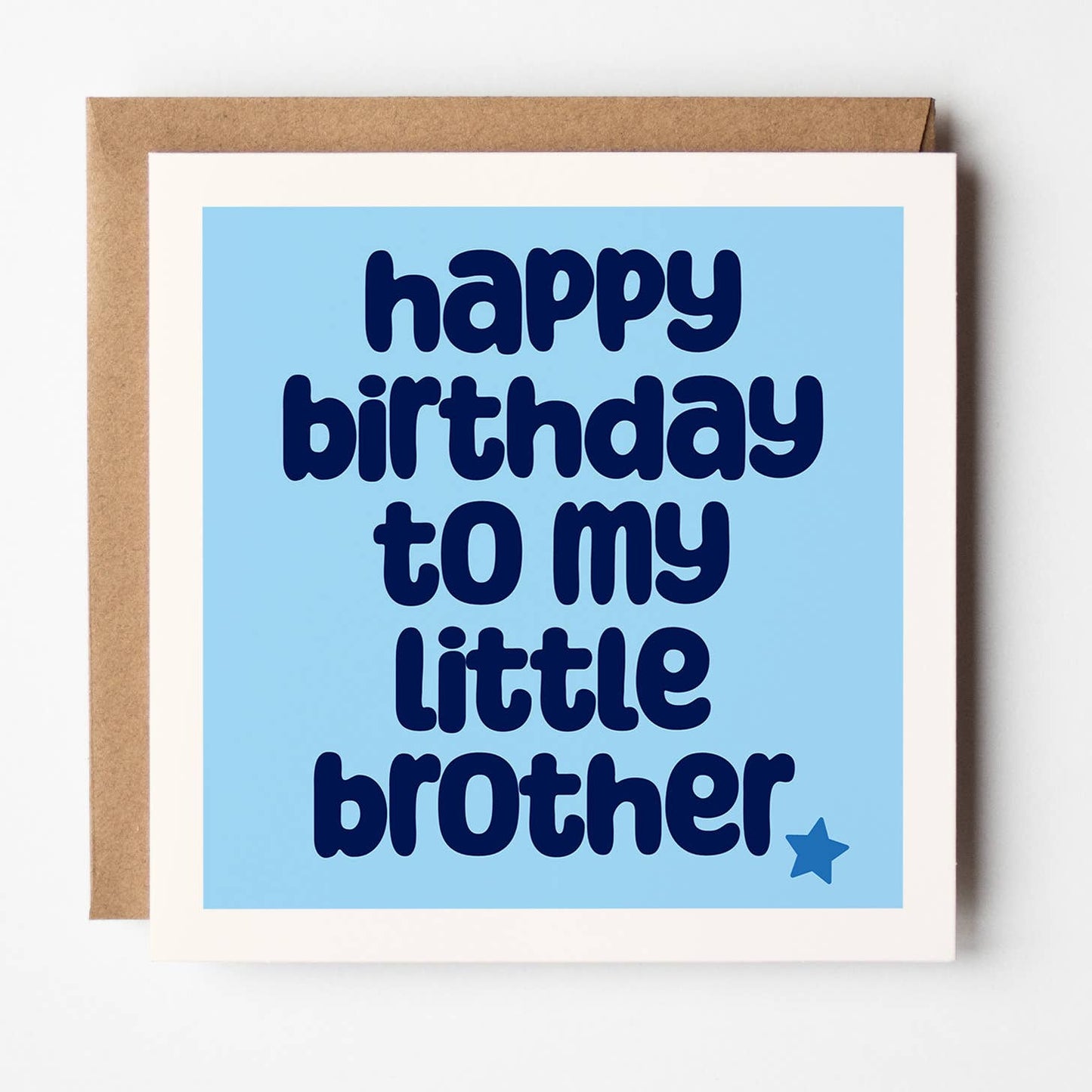 Birthday Little Brother - Family Card