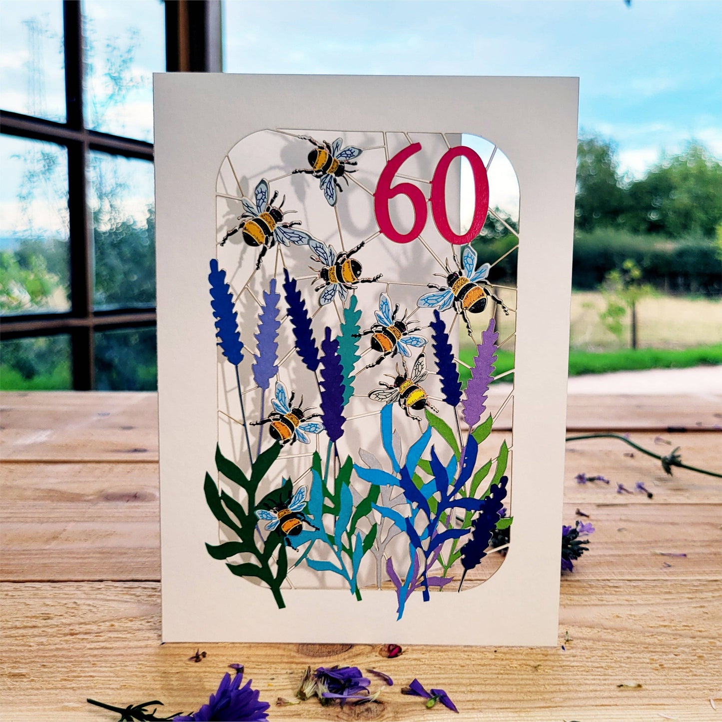 Age 60, 60TH Birthday Bee Card