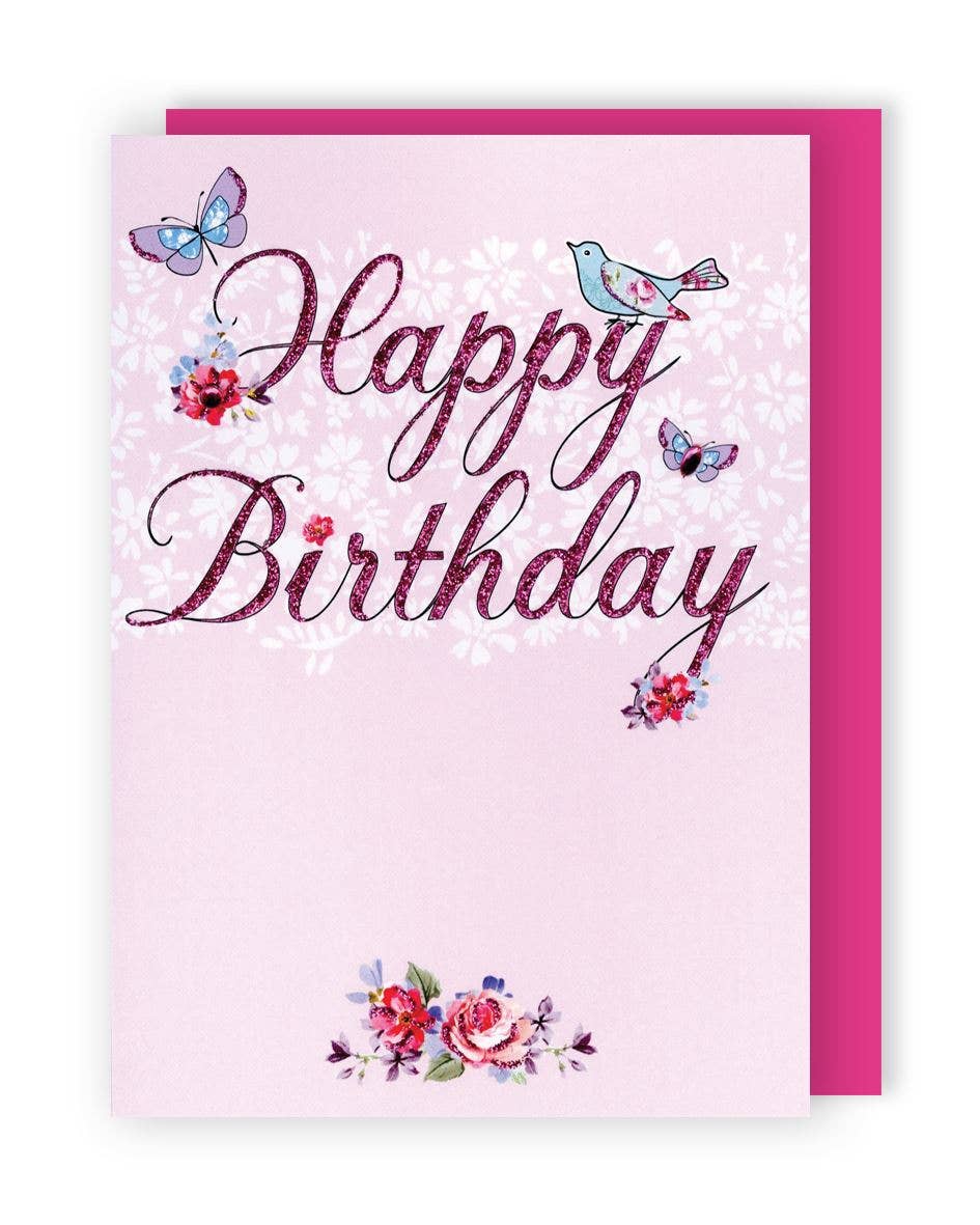 Happy Birthday in Pink - Yours Truly - Second Nature