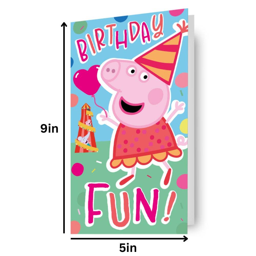 Peppa Pig Sticker Birthday Card