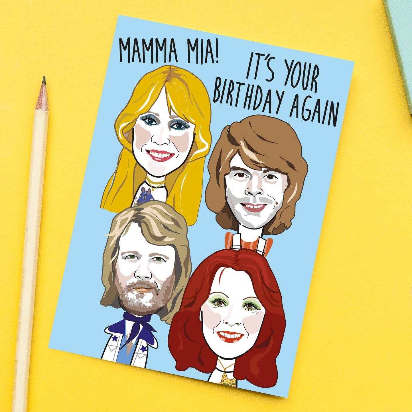 Mamma Mia Birthday Card