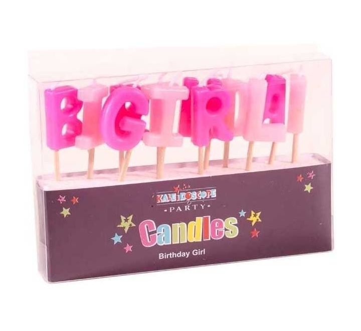 PINK BIRTHDAY GIRL PICK CANDLE
