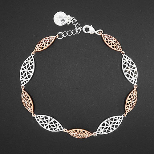 Filigree Two Tone Ornate Bracelet