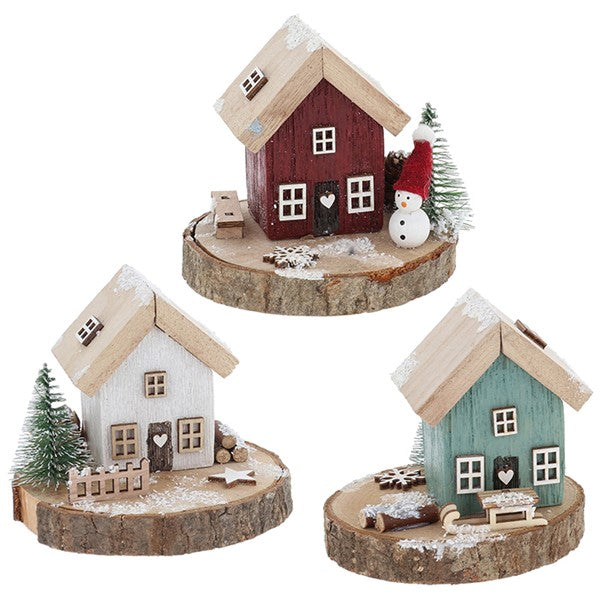 Folk Art Xmas Cottage Small