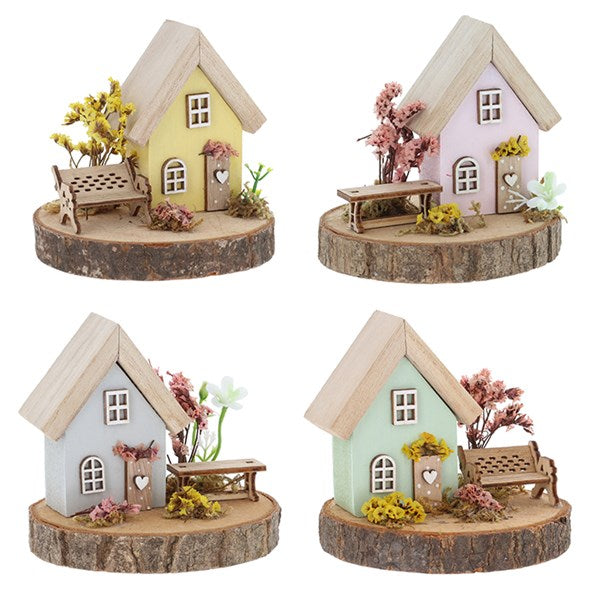 Spring Folk Art Cottages Small