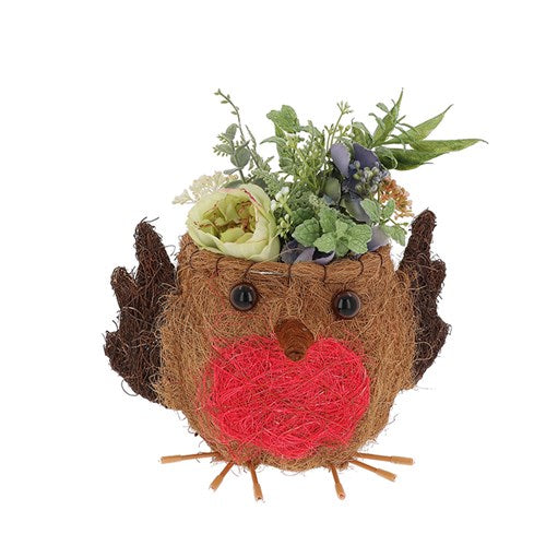 Cute Coir Planter Robin Large