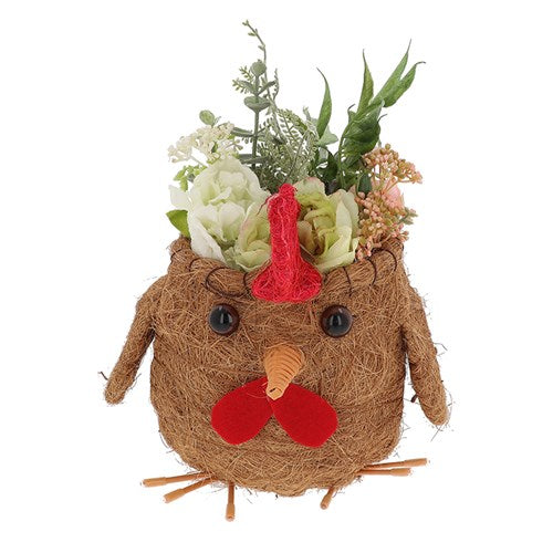 Cute Coir Planter Chicken Large