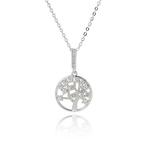 Tree of Life Elegant Silver Plated Necklace
