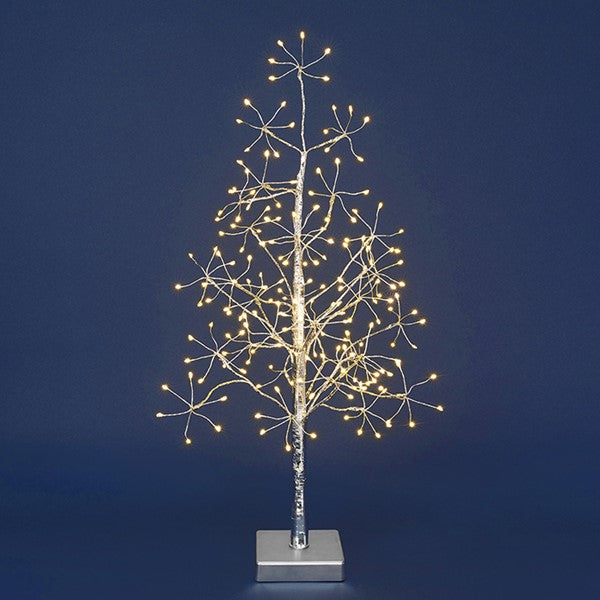Xmas Twinkle Tree Silver 60cm
