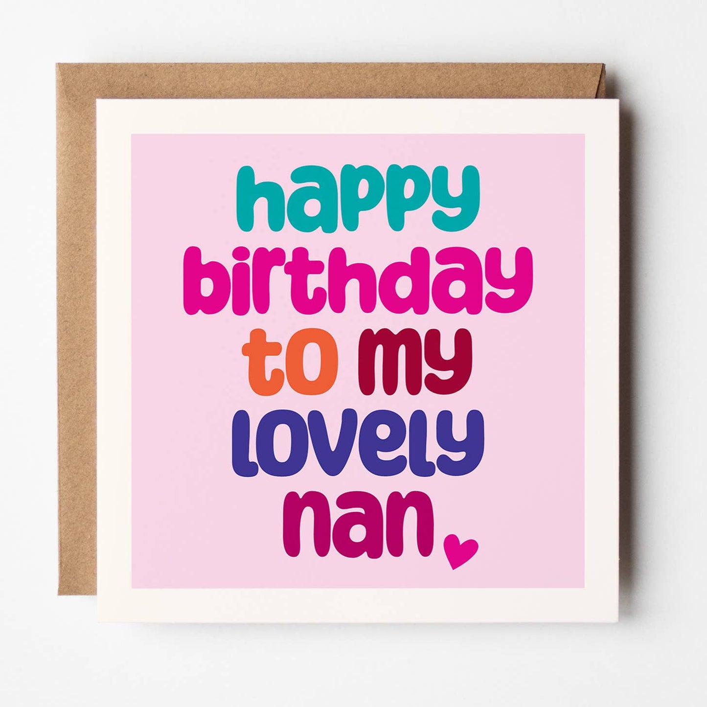 Birthday Lovely Nan - Family Card