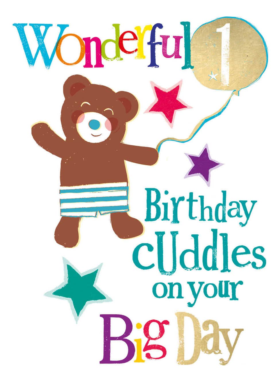 Brightside Age 1 Birthday Card