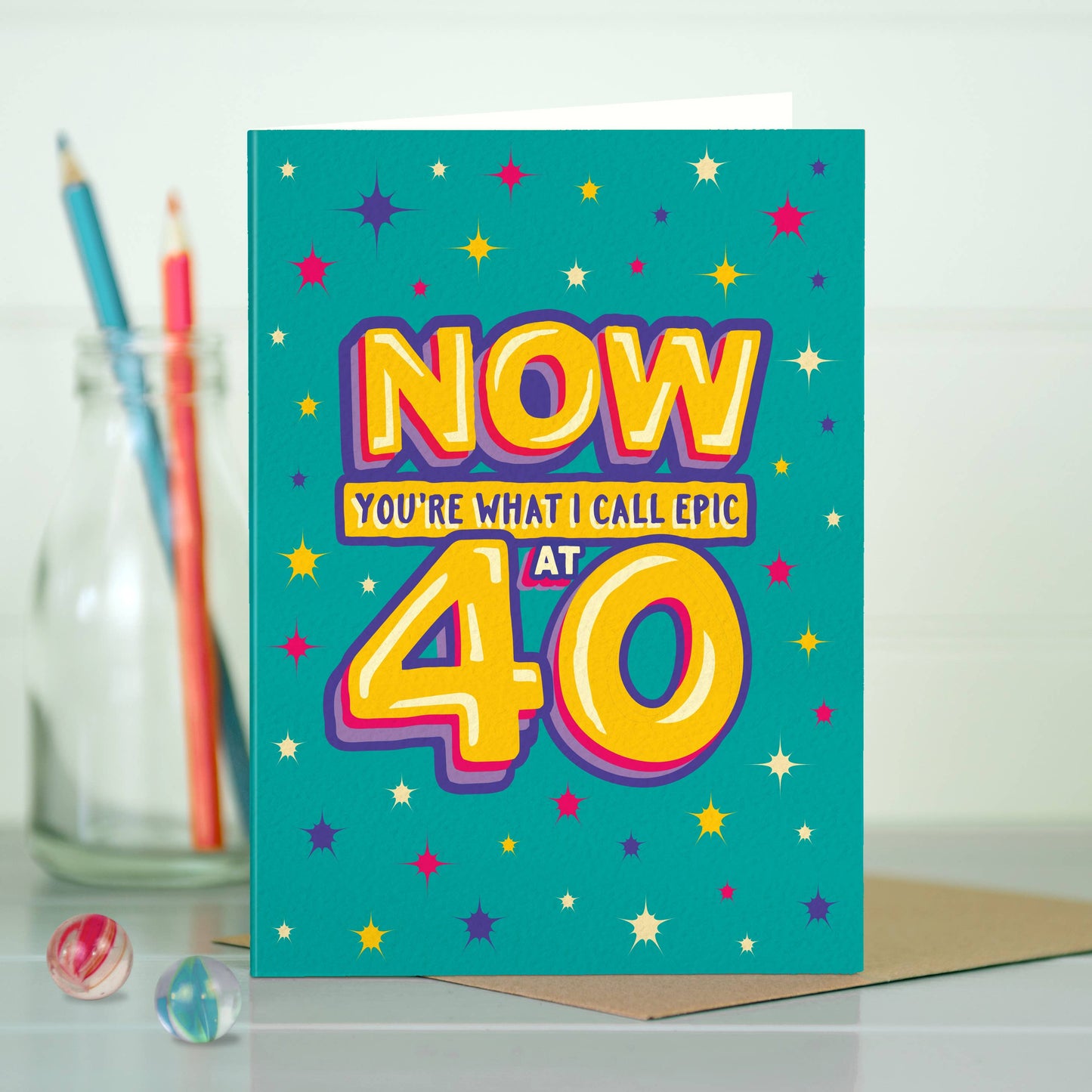 GA13 Funny epic 40th milestone birthday card
