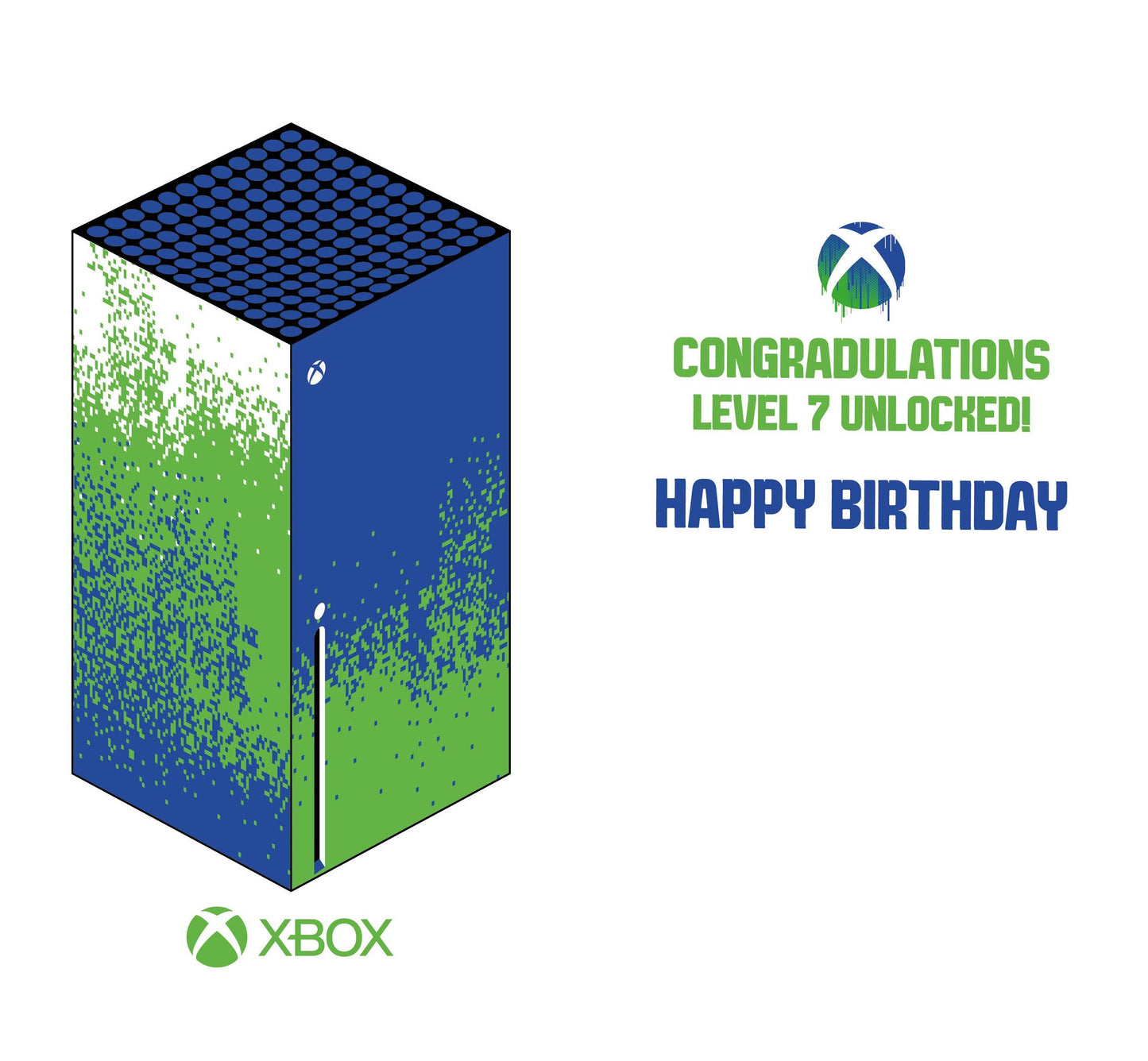 XBOX Age 7 Birthday Card
