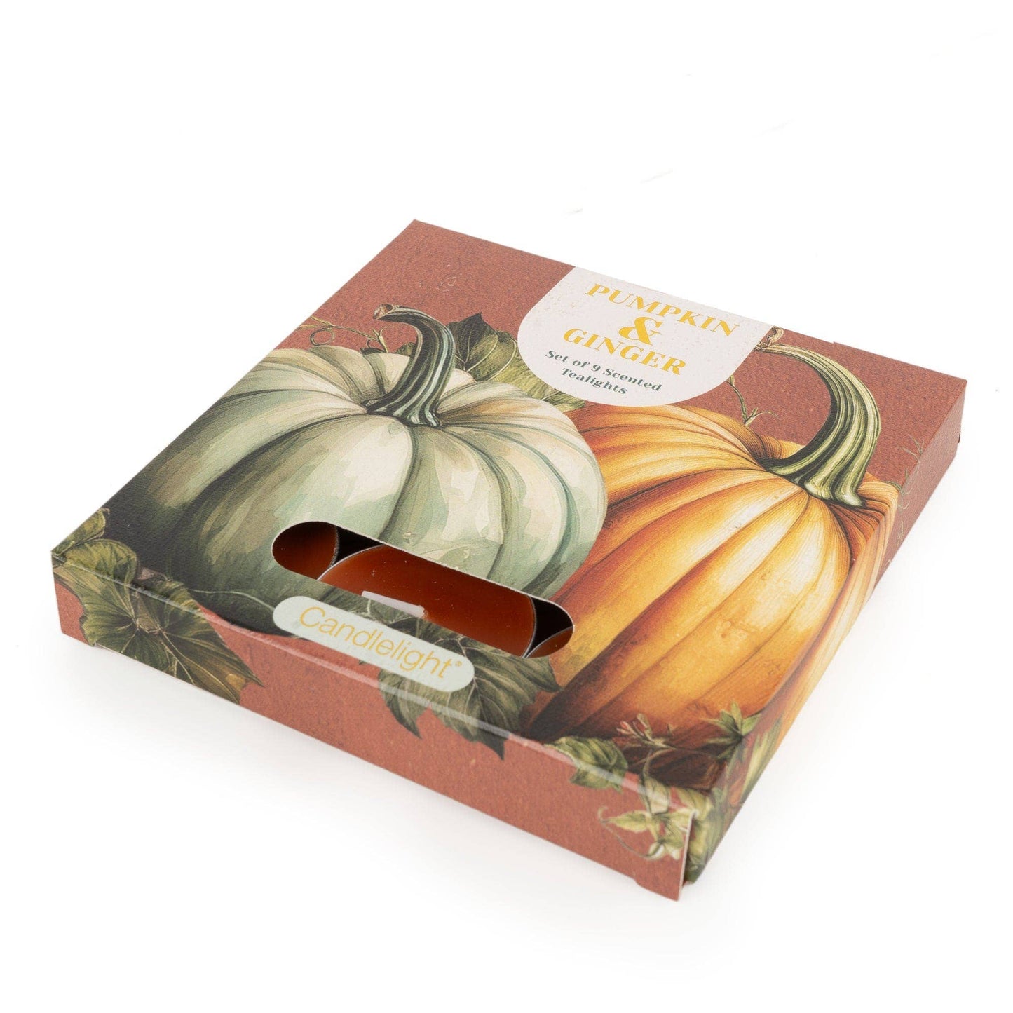 Set of 9 Tealights - Pumpkin & Ginger