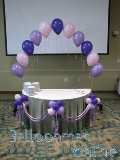 Make Your Own Latex Table Top String Balloon Arch