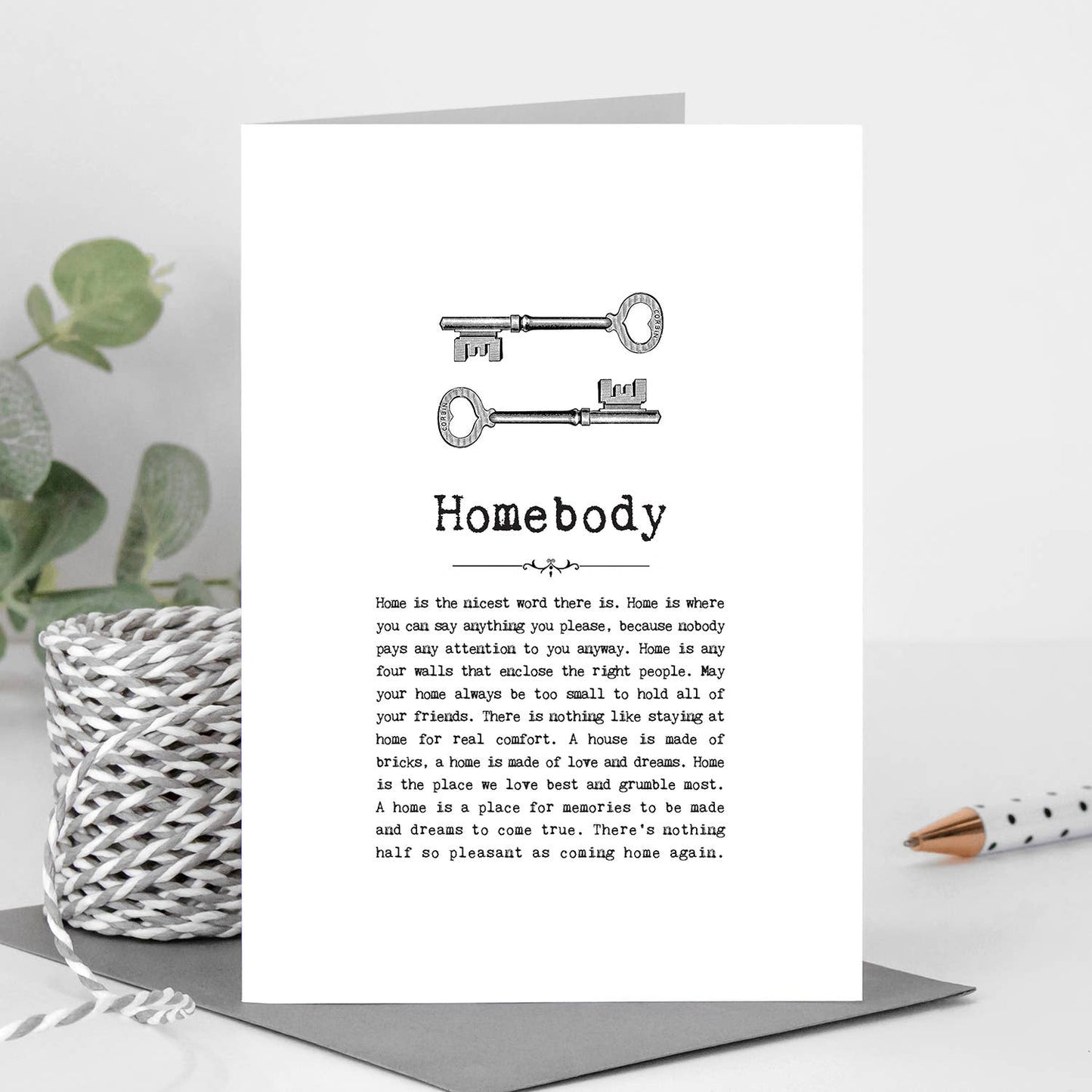 Homebody New Home Card