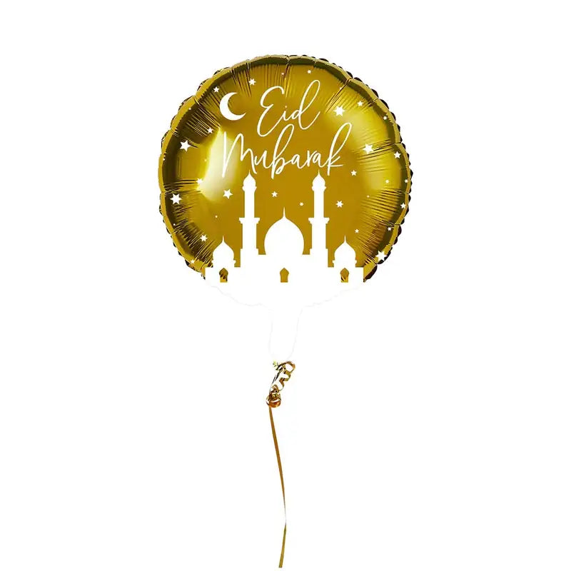 Gold 'Eid Mubarak' 20" Foil Balloon