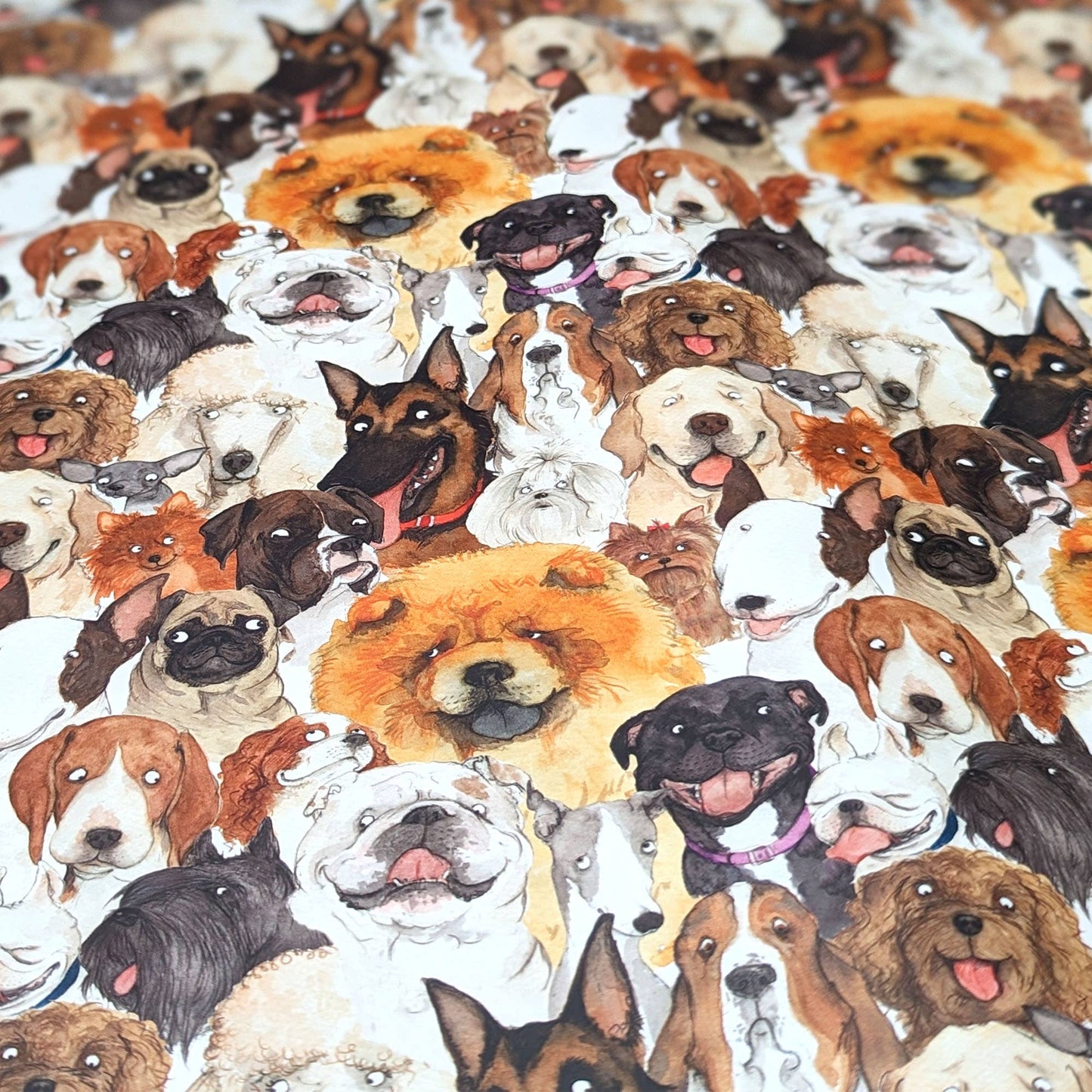 Fun dog wrapping paper, quirky dog gift wrap, Animal paper