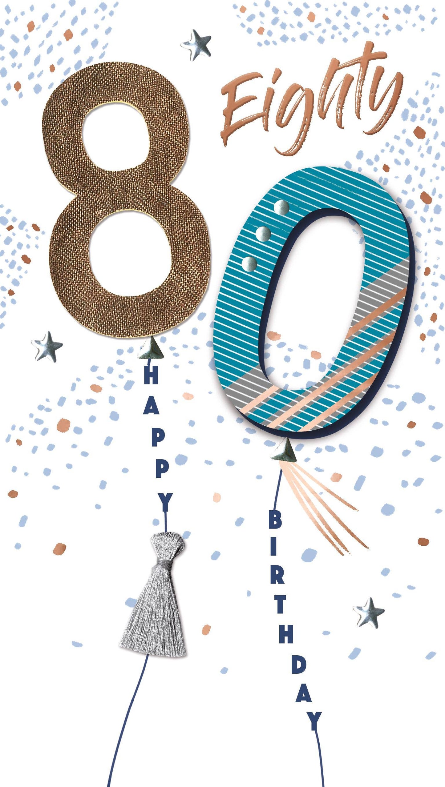 80th - Balloons - Champagne - Second Nature