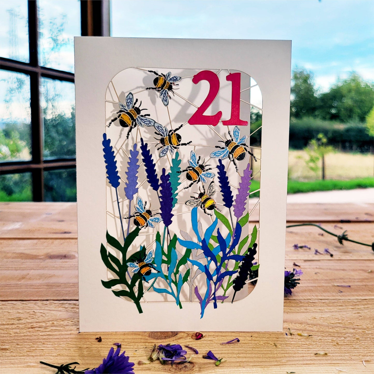 Age 21 Birthday Card, 21st, Bee Card - BE021
