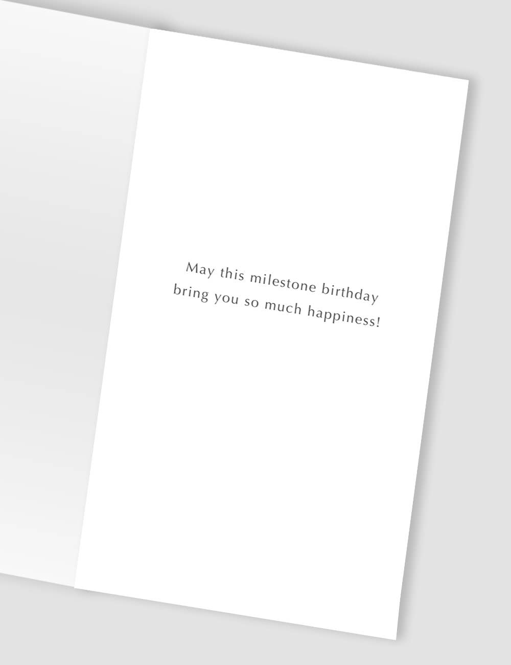 80th - Candles - Champagne - Second Nature