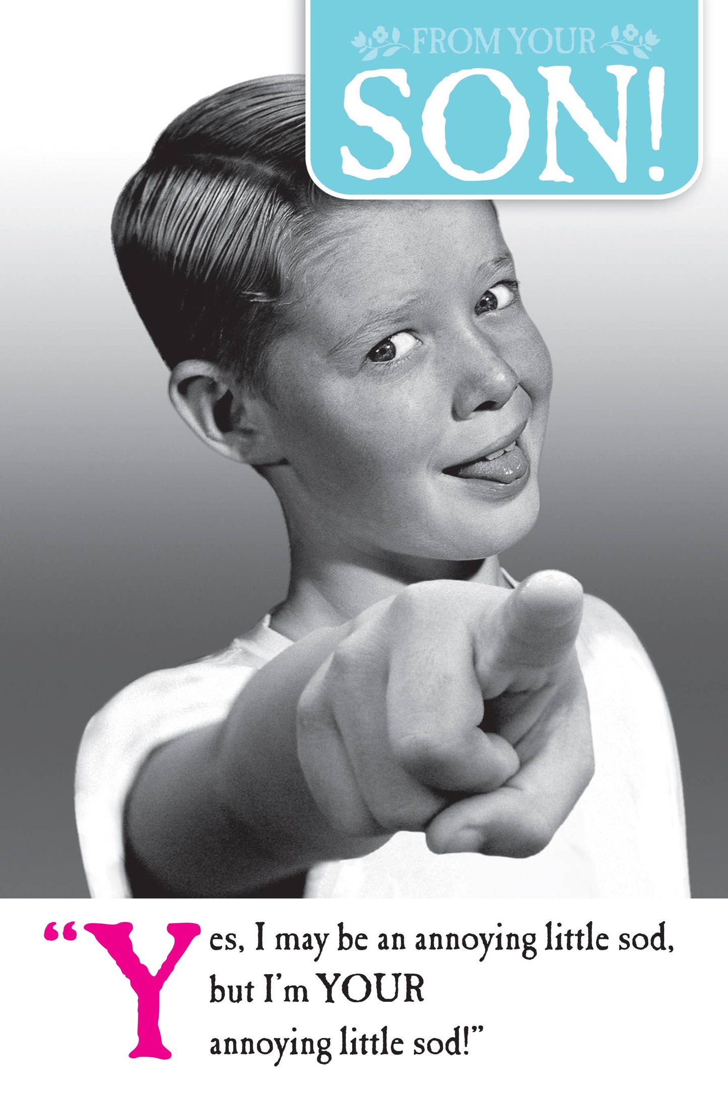 On The Ceiling Mum From Son Mother's Day Card Boy Pointing