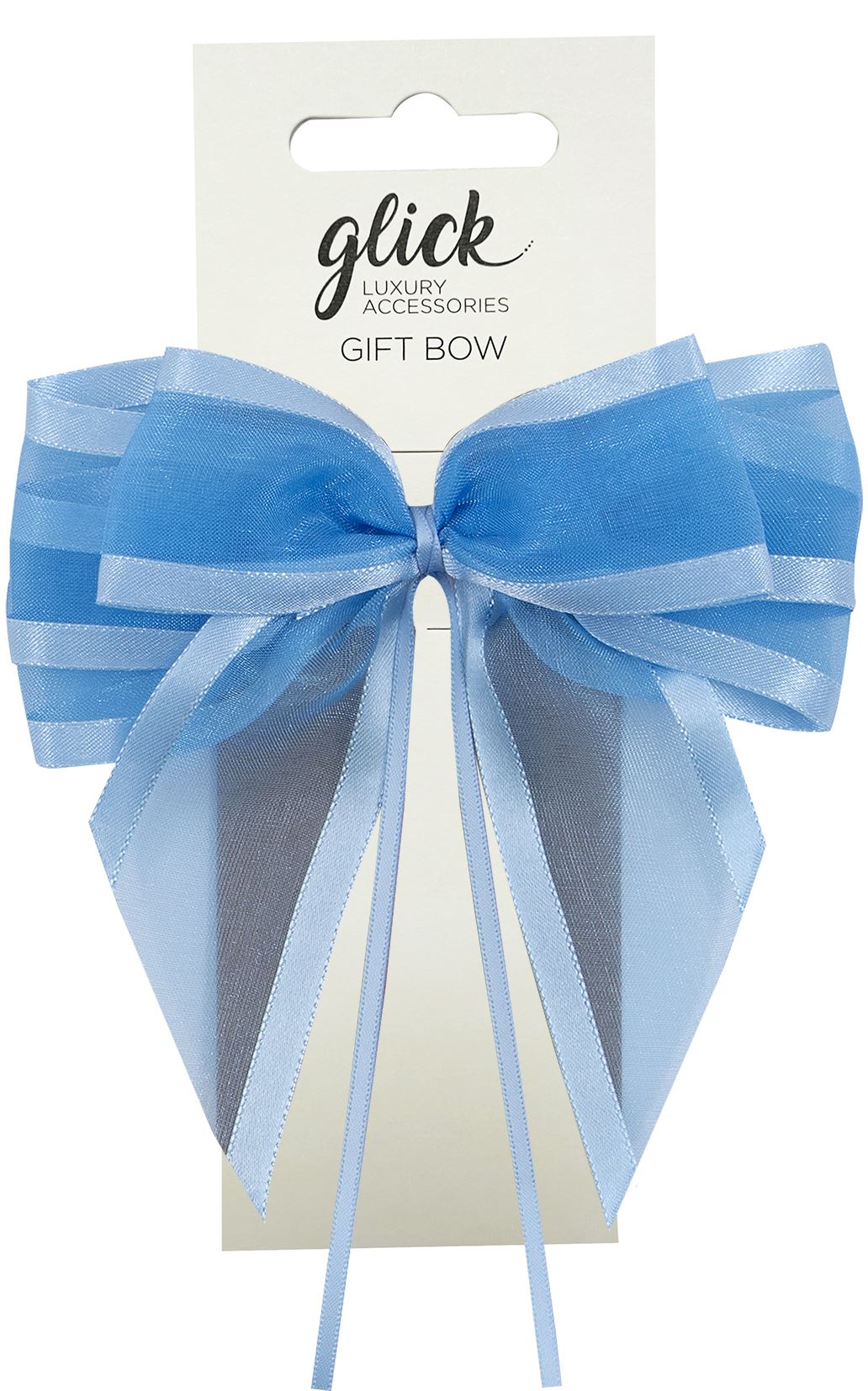 DESIGNER S/EDGE RIBBON BOW BABY BLUE