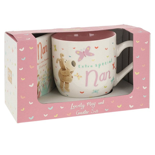 Boofle Female Mug & Coaster Set Nan