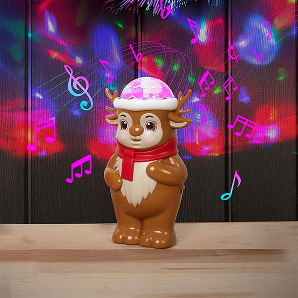 Dazzling Music Light Reindeer