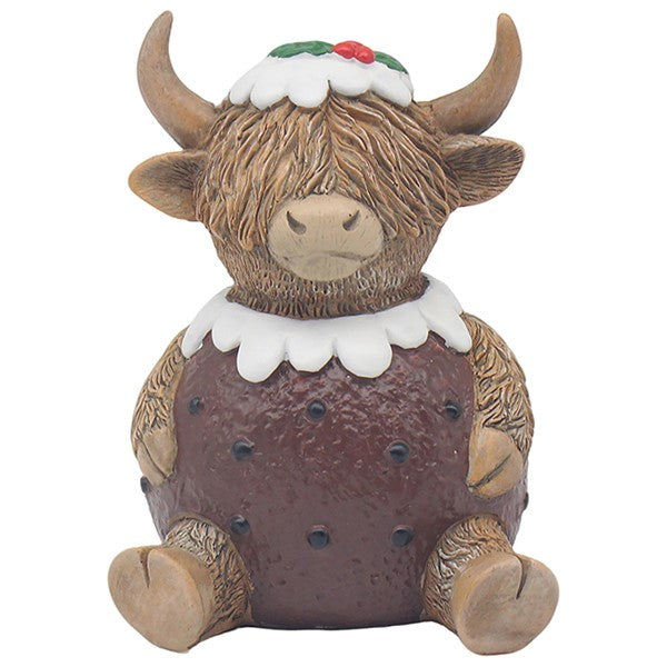 Xmas Happy Highland Cow Pudding