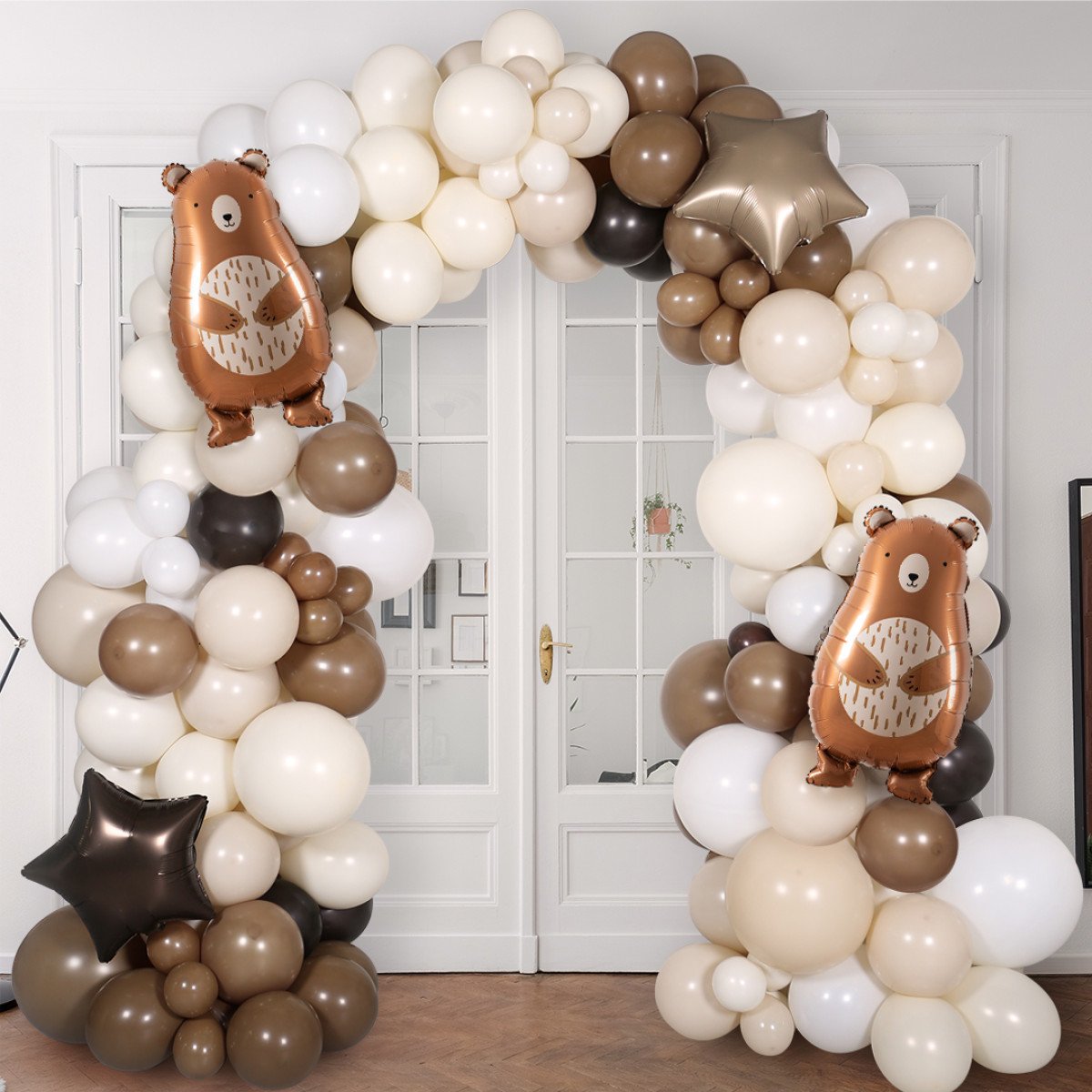 Neutral Baby Ready Made Latex Balloon Arch Inflated