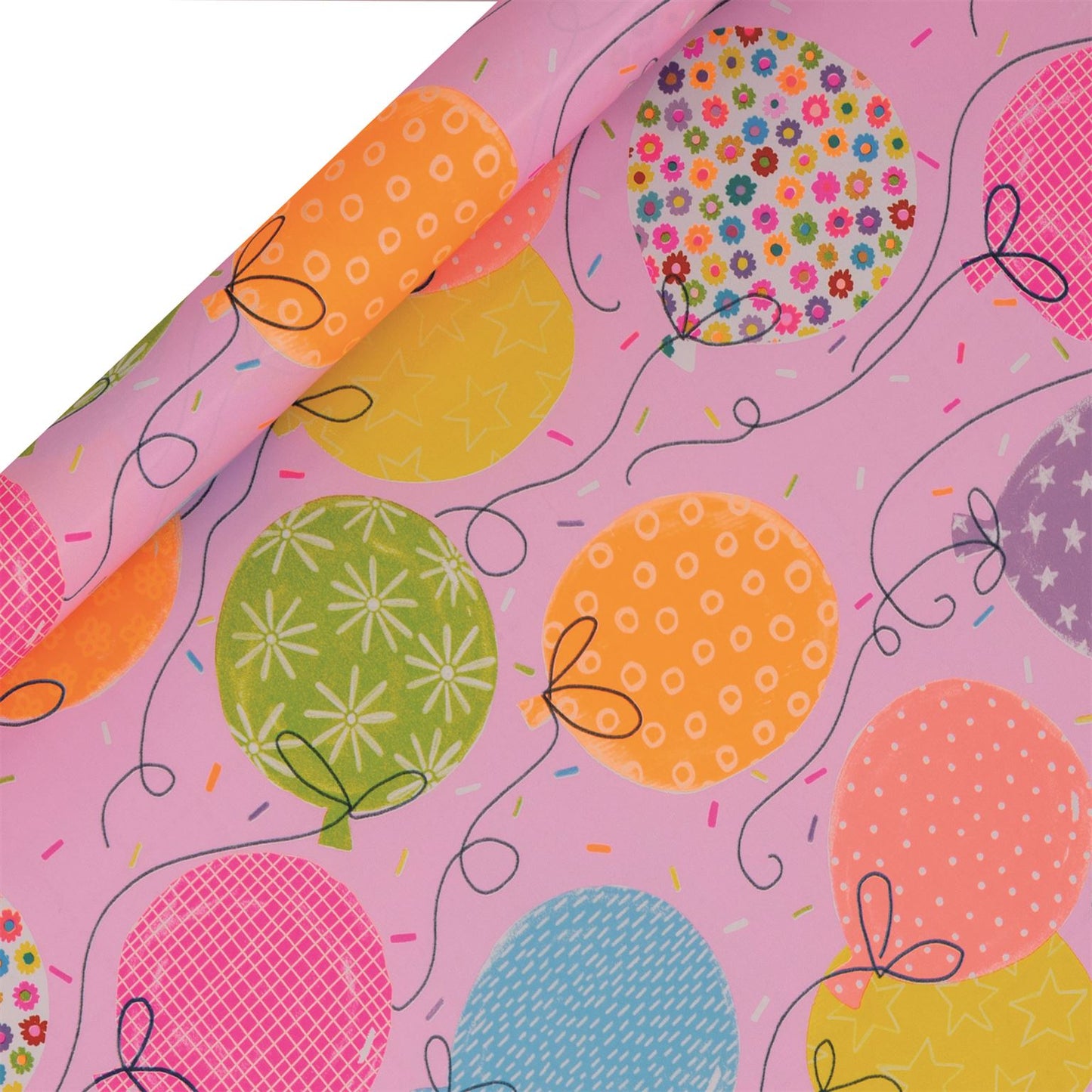 ROLL WRAP 4M BIG BALLOONS PINK