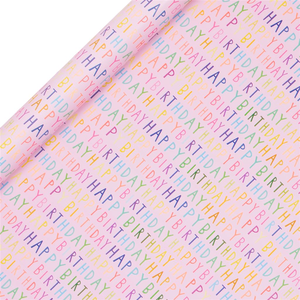R/WRAP 4M H BDAY PINK