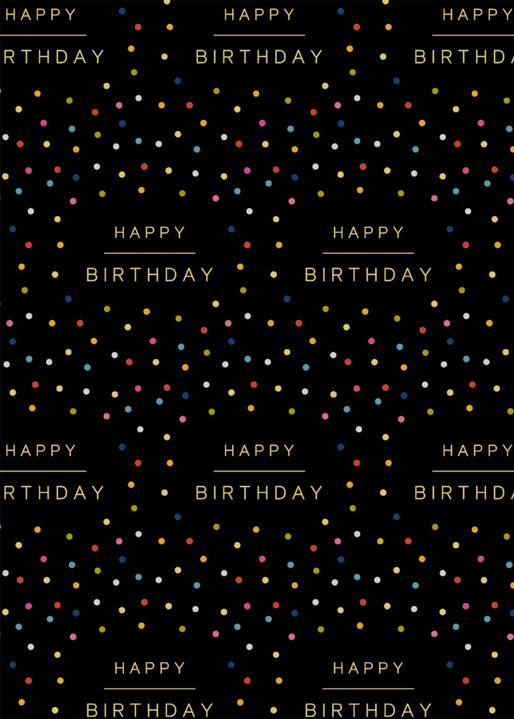 WRAP TOM H BDAY SPOT BLACK