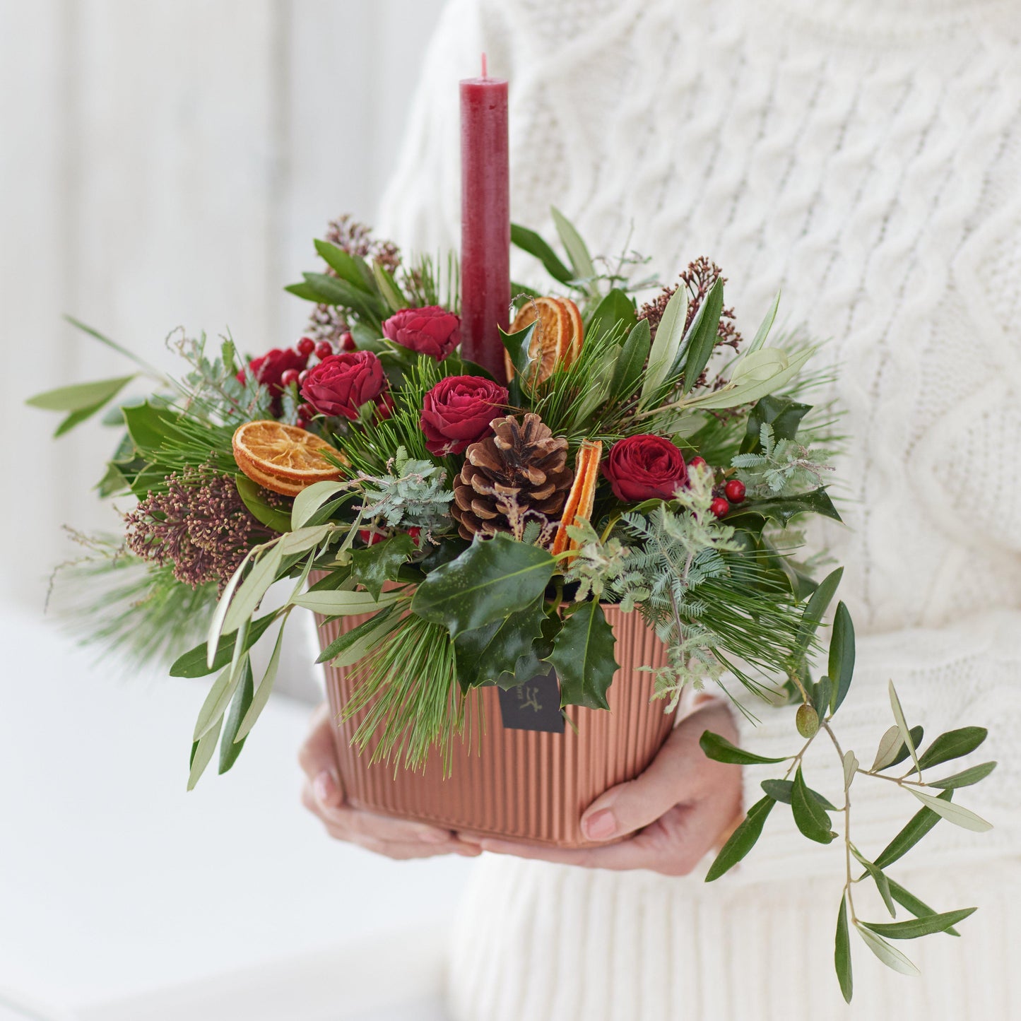 Classic Christmas Candle Arrangement